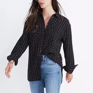 Madewell Black Button Down Shirt